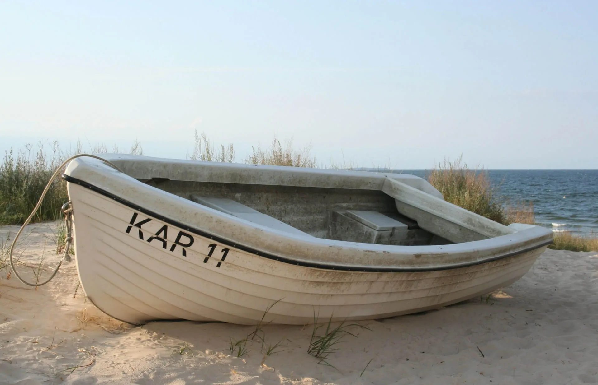 Ruderboot am Strand von Karlshagen