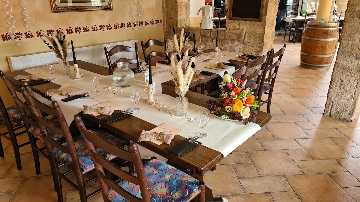 Gedeckter Tisch im Restaurant Italia