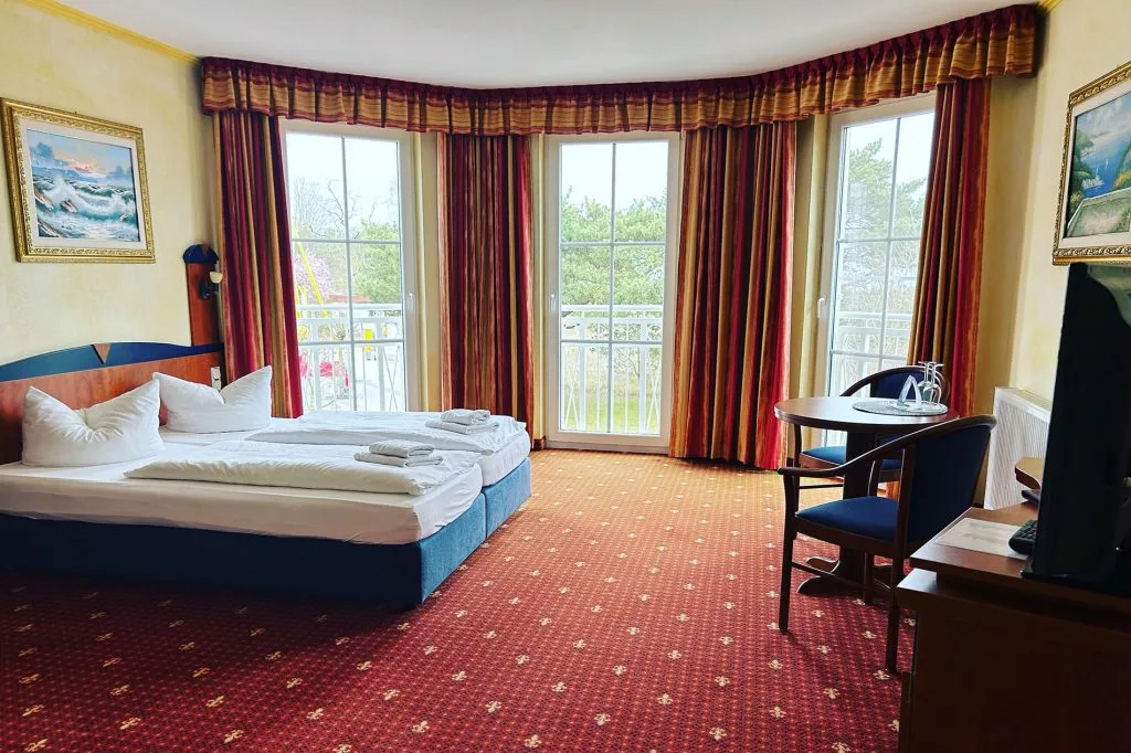 Turmzimmer mit besonderem Grundriss und Meerblick